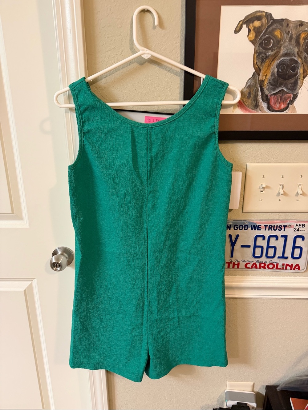 SHEIN Teal Sleeveless Romper